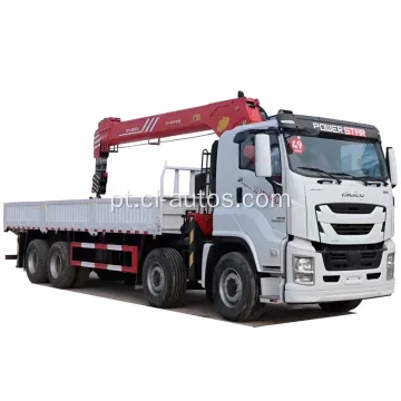 ISUZU GIGA Mão direita 8x4 12 wheels caminhão de carga com 18tons 4 Arm Sany Palfinger Mobile Crane Truck